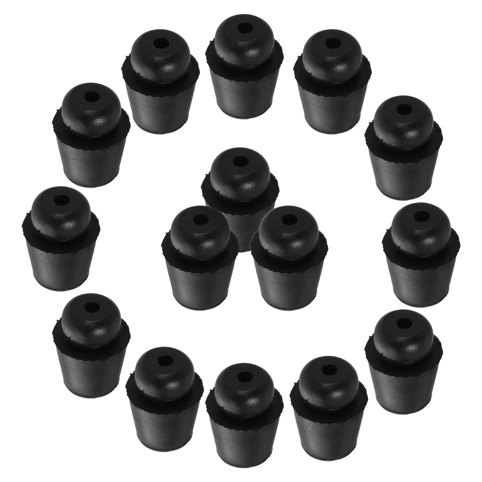 30Pcs Automotive Rubber Door Buffers High-Elastic Shock Absorber Pads for Car Hood Trunk Noise Reduction Wear-Resistant Door