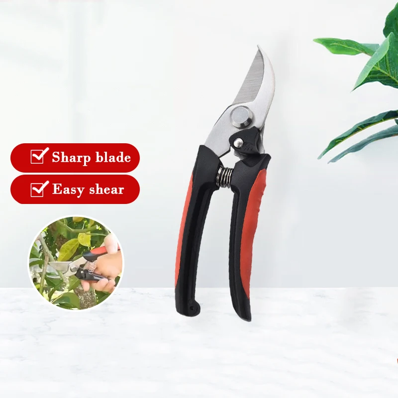 

Pruning Shears Stainless Steel Non-slip Handle Sharp Garden Fruit Tree Bonsai Pruning Scissors Professional Gardening Hand Tools