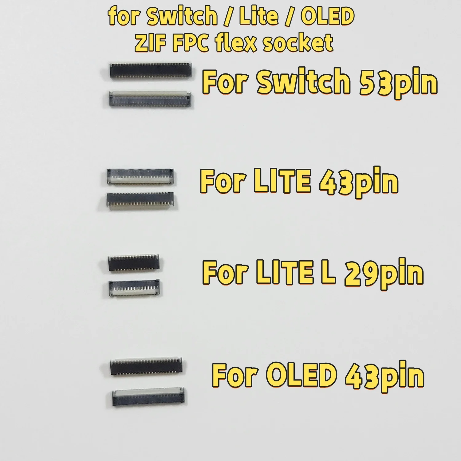

5/10PCS FPC Connector For Nintendo Switch NS Lite OLED Host Screen Socket FPC Connector LCD Display Screen Touch Interface Port