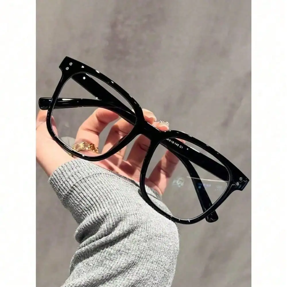 3pcs/1pc Glasses - Fashion Square Fake Eyeglasses, Face-Flattering,Anti Ray Computer Gaming Glasses, Blue Blockers Glasses For Women/Men,Daily Versatile School Style - Detail 1
