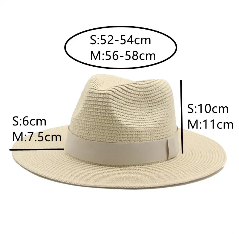 Hats for Women Bucket Sun Hats Ribbon Band Men Hat Straw Summer Panama Formal Outdoor Party Picnic Bucket Hat Sombreros De Mujer