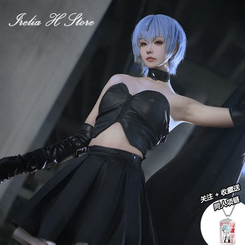 

Irelia H Store Ayanami Rei EVA Cosplay Costume Anime EVA Ayanami Rei Punk Sexy Dress Suit Halloween Costumes