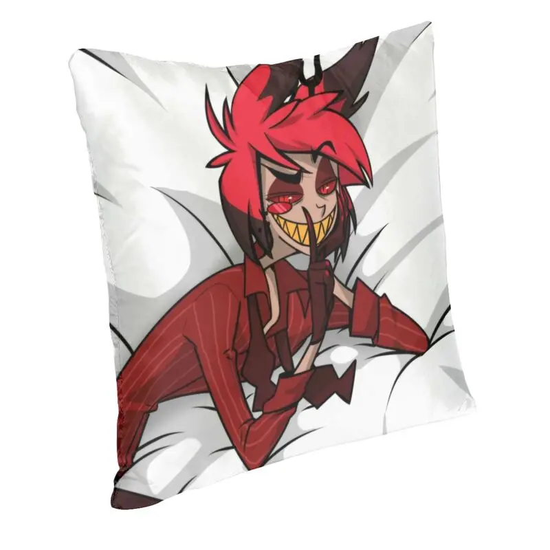 Modern Hazbin Alastor Buddy Sofa Cushion Cover Soft Cartoon Anime Pillow Case Home Decorative Pillowcase