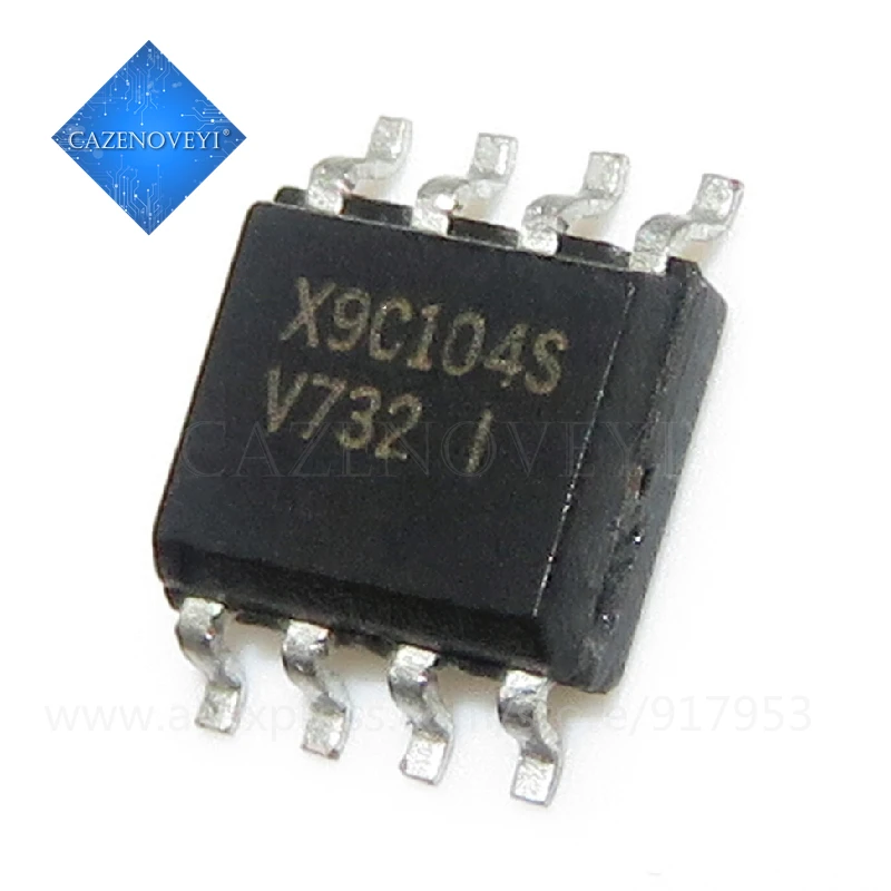 5pcs/lot X9C104SI X9C104S X9C104SZI Digital potentiometer X9C104 IC SOP-8 In Stock