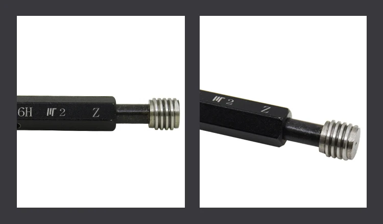 1 Stück Gewindeprüfstift, hochpräziser Doppel-GO/NO-GO-Prüfstift, Handwerkzeug, metrischer Prüfstift, 6H Präzisions-Innengewindeprüfer, anpassbar – Detail 9