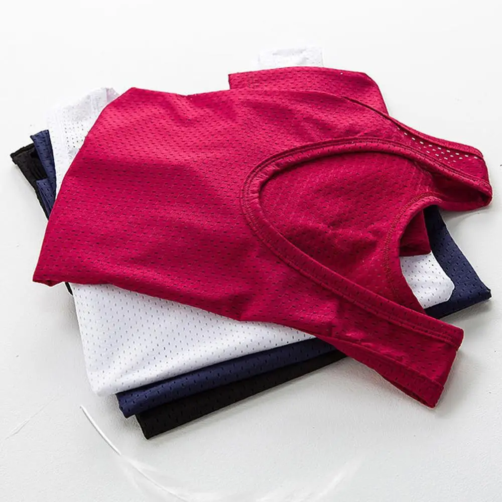 Mannen Ijs Zijde T-shirt Dunne Mesh T-shirt O-hals Korte Mouw Casual Sport Fitness Tops Mannelijke Ademende Tees Zomer Mannen t-shirts