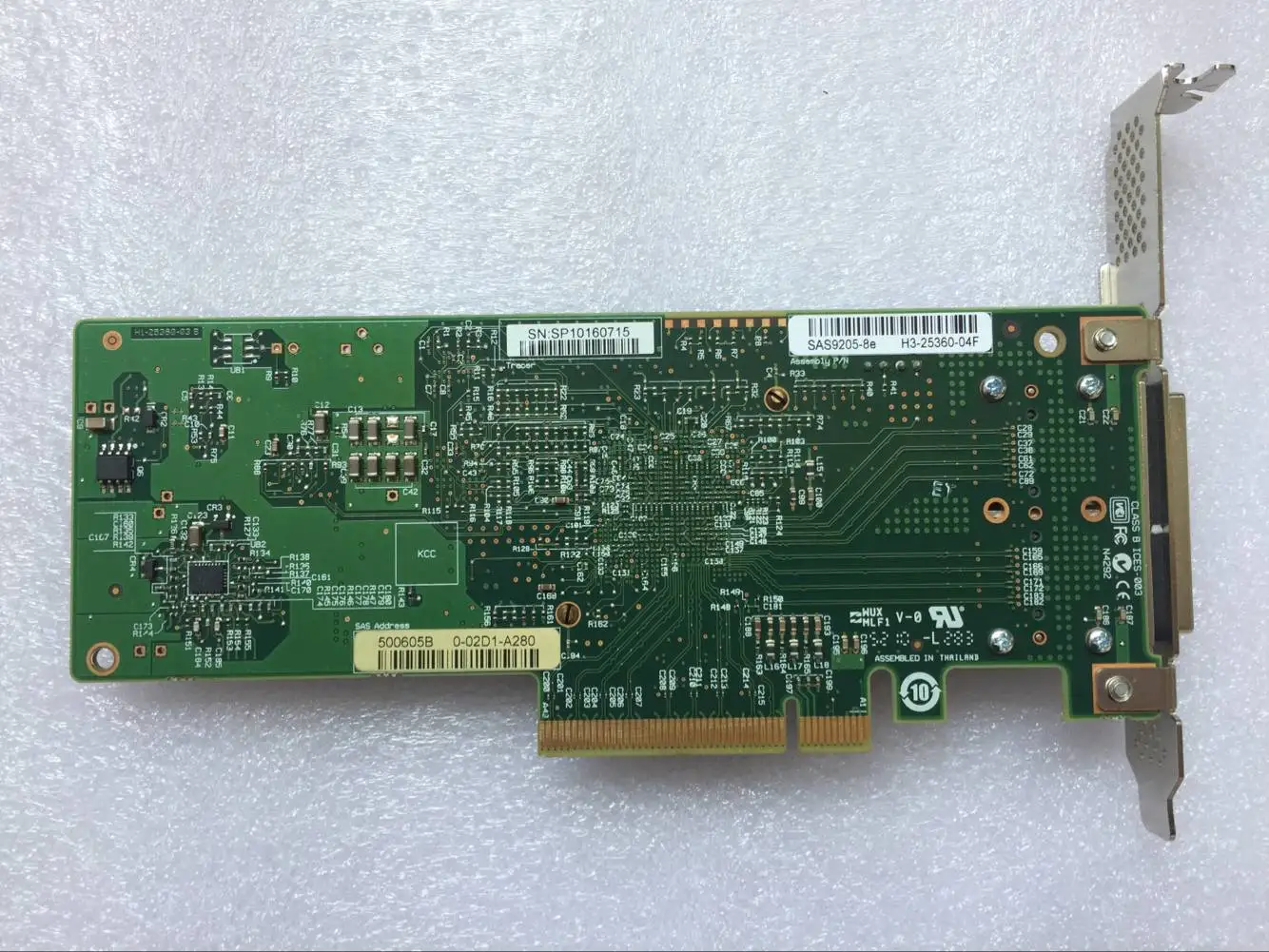 Lsi sas 9205-8E H3-25360-04H 8ポート6ギガバイトsas sata pci-eホストバスアダプタカード