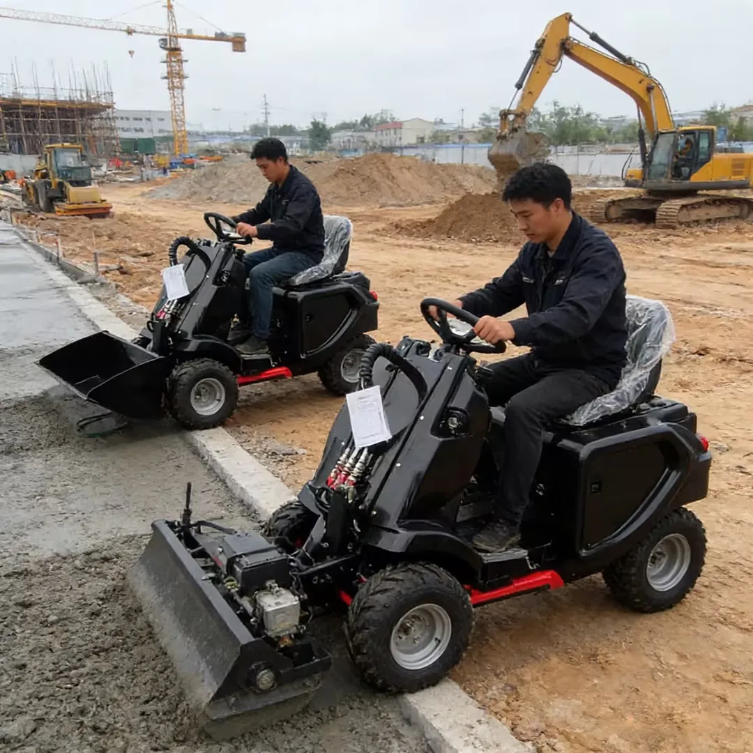 

Easy to operate small three wheel skid steer loader, cost-effective wheel loader