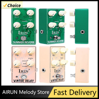IRIN XS Series Guitar Effect Pedals SUMMER REVERB /WINTER DELAY with Non-slip Mat String Instrument Guitar Pedal Effect Parts