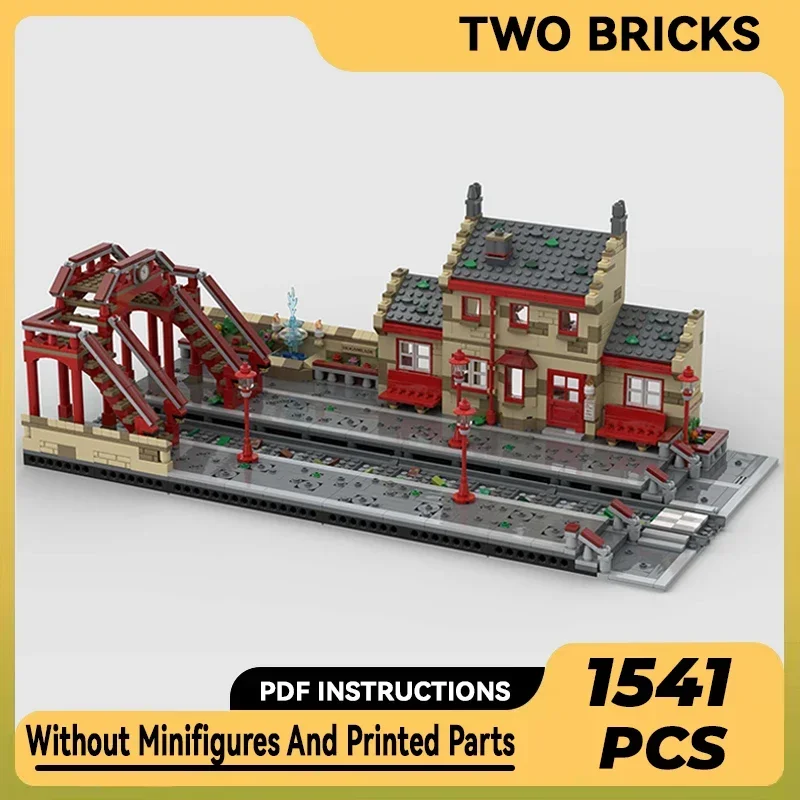 Movie Street Scene Model Moc Building Bricks Hogsmeader Station Technology Modular Blocks Gifts Christmas Toys DIY Sets Assembly