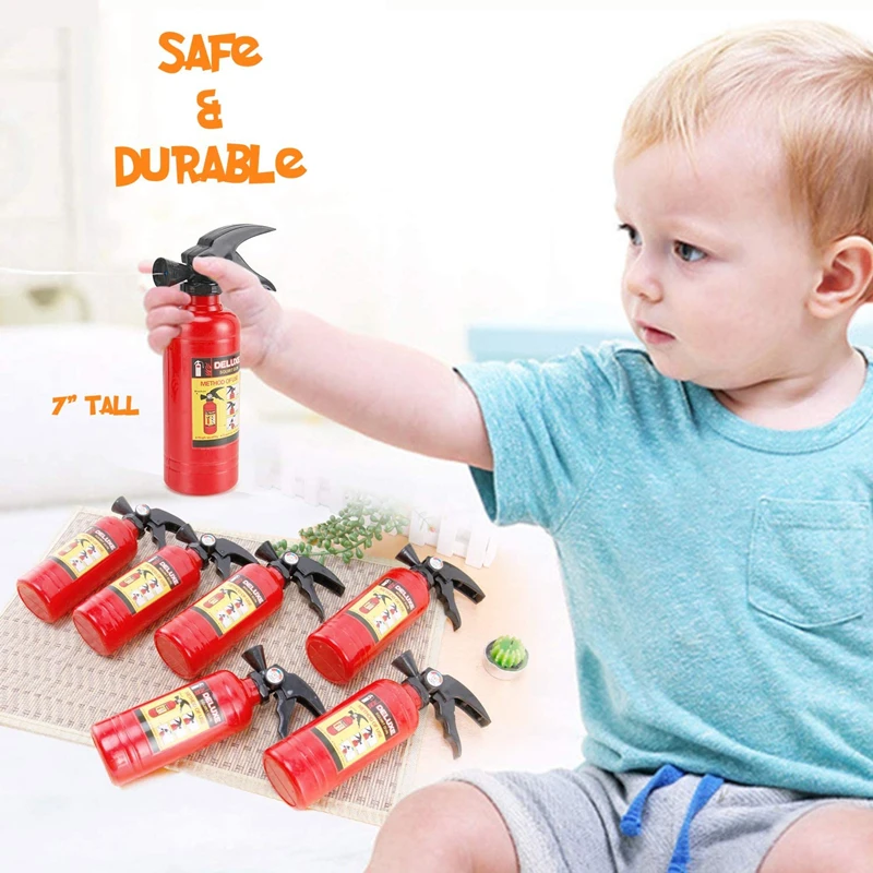 Funny Mini Fire Extintor Toy, Pistolas de Água, Água Spray, Piscina Exterior, Praia, Brinquedos de Verão, Bombeiro, Squirters para Crianças, Festa, 2Pcs