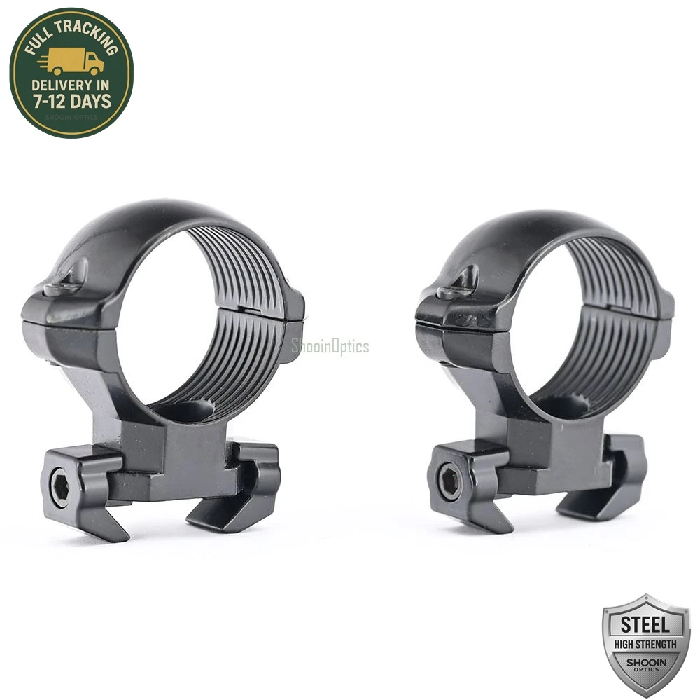 

Shooin оптический прицел гладкое стальное крепление 1 дюйм 25,4 мм трубка кольцо регулируемое 20 мм крепление основание