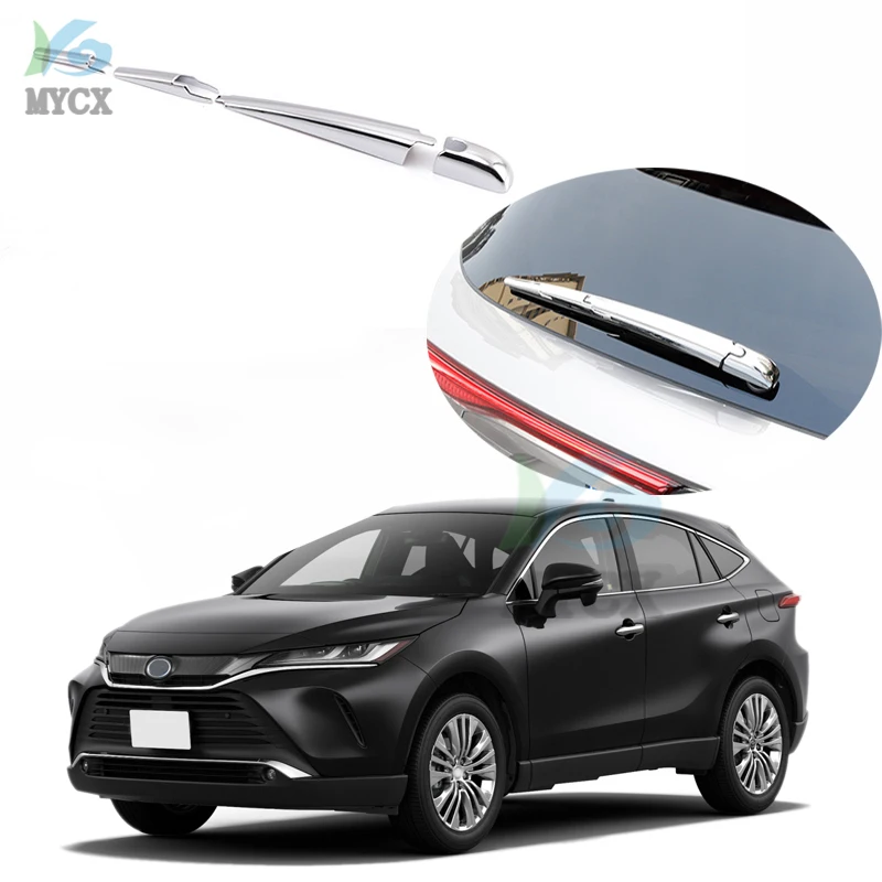 ACCESSORIES FIT For Toyota Harrier 2022 CHROME REAR WINDOW WIPER ARM BLADE COVER TRIM MOLDING OVERLAY