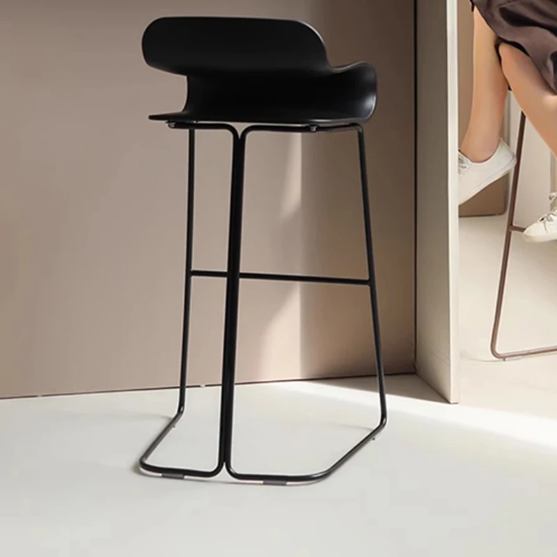كراسي بار لغرفة المعيشة، كراسي بار مصممة على شكل عرش، ارتفاع بسيط، مقاعد للبار للمطاعم، حديثة مع أثاث صالون Banqueta الخلفي