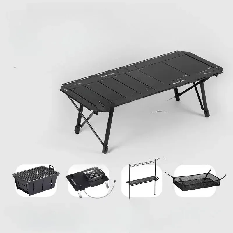 100-style folding table, camping table Korea, table aluminum alloy outdoor portable camping table and chairs