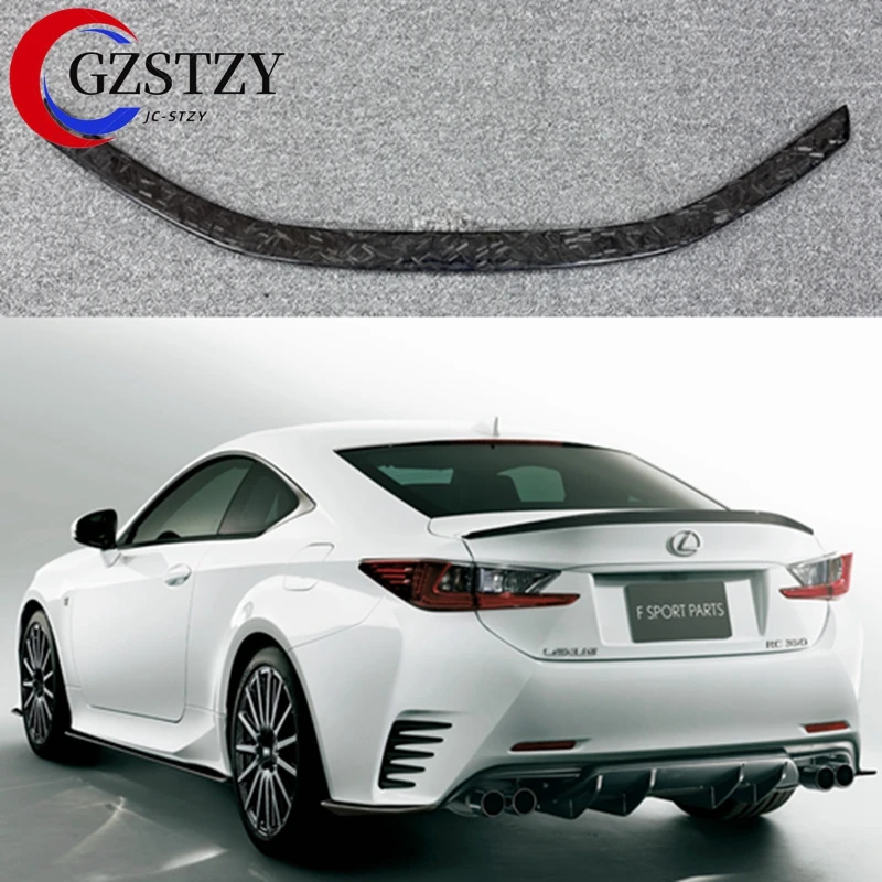 For lexus RC rc300 200t RC350 Spoiler 2015 2016 2017 RC200 Carbon Fiber Rear Trunk Wing Spoiler Carbon Fiber