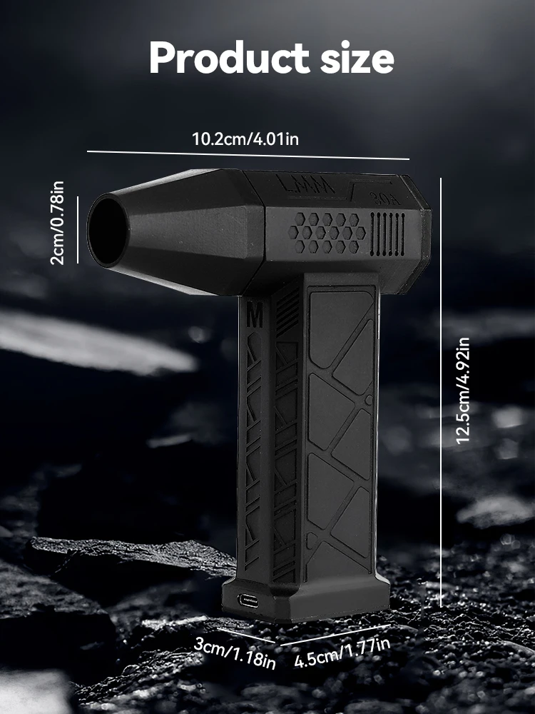 Poderoso Ventilador De Ar Elétrico, Snow Blower, Ventilador De Poeira De Alta Velocidade, Mini Turbo Jet Fan, Handheld Motor Sem Escova, Secador De Carro, 130000RPM