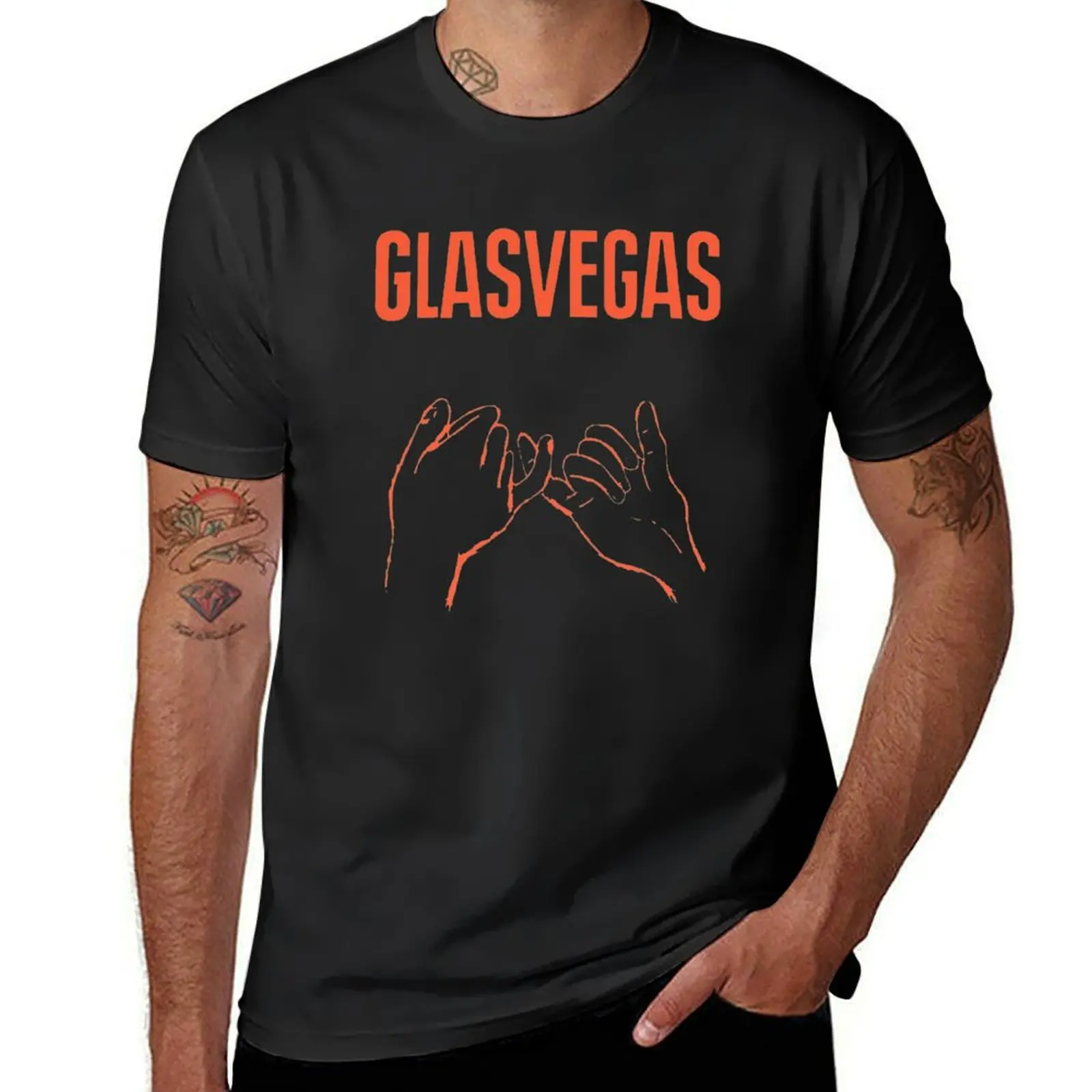 

glasvegas best of logo T-Shirt Short sleeve tee sweat mens graphic t-shirts pack