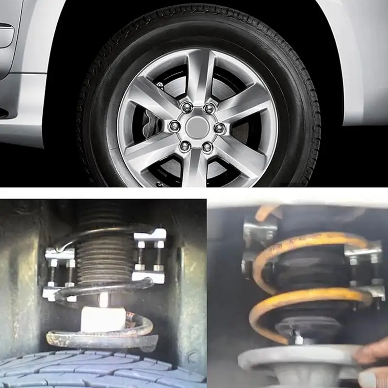 2 Way Adjustable Spring Spacer 1 To 2 Inch Height Shock Absorber Spring Spacers 2pcs Automotive Square Manual Adjuster Tool For