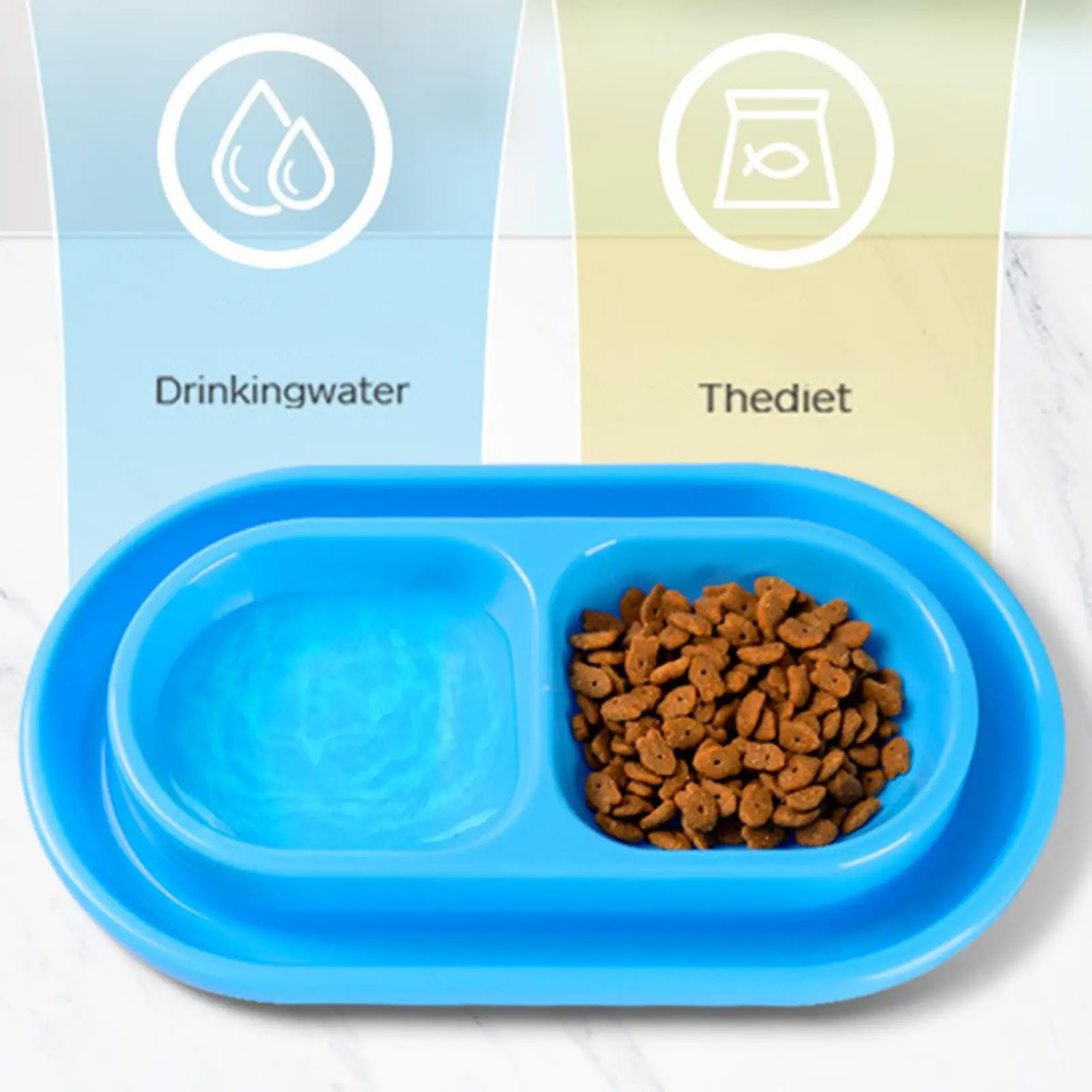 Comedero y bebedero doble antihormigas para gatos y cachorros - imagen 2