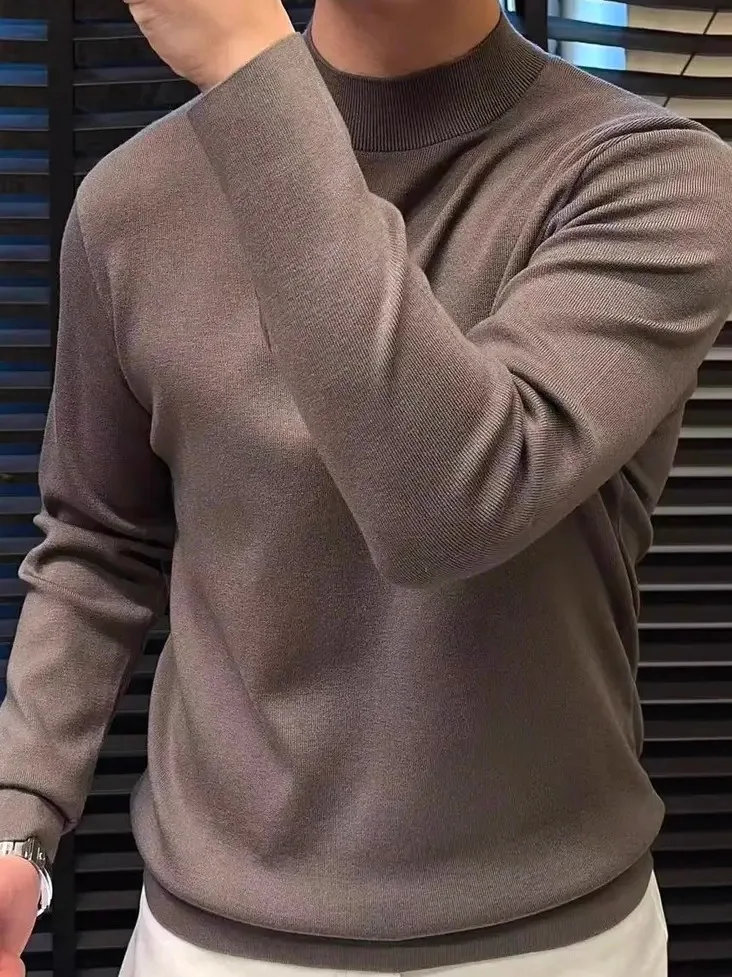 

Удобный вязаный круглый свитер Ne, мужской новый повседневный свитер Faion, высокое качество, деловой зимний сезон, трикотаж средней длины