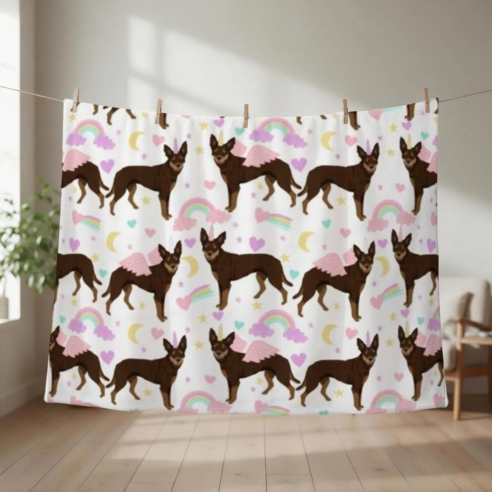 KELPIE Throw Blanket couch cozy soft plush fuzzy picnic outdoor blanket