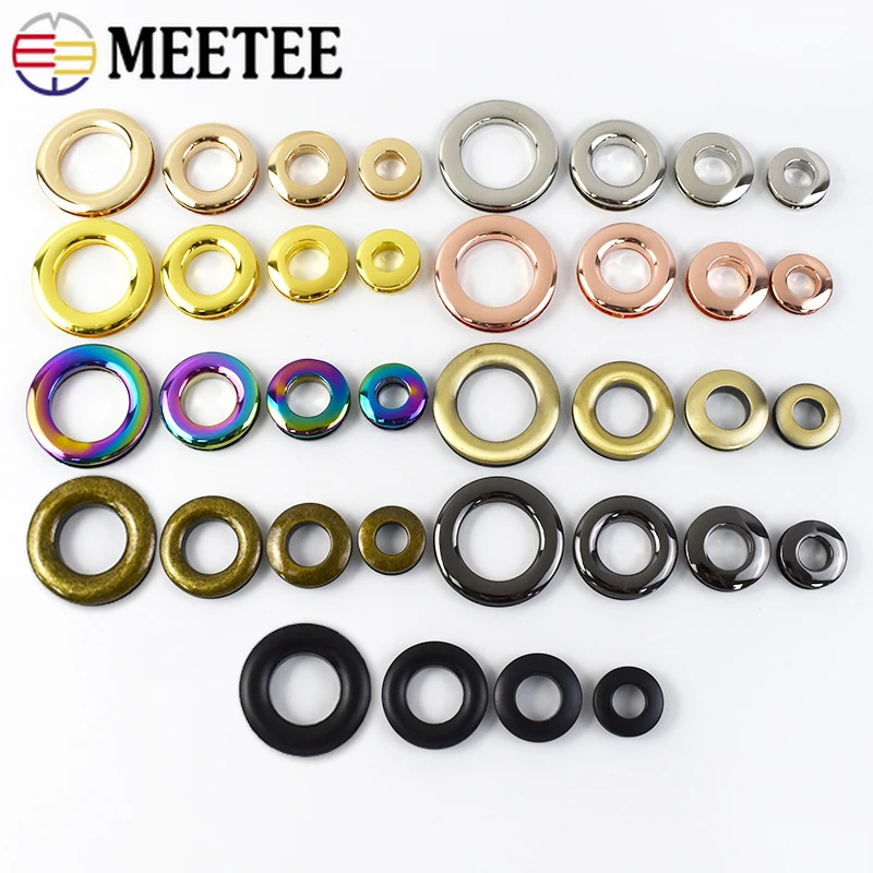 4/10 pz Meetee metallo O anello occhielli fibbia a vite 10-25mm borsa in pelle catena collegare chiusura occhiello borsa gancio decorativo mestiere