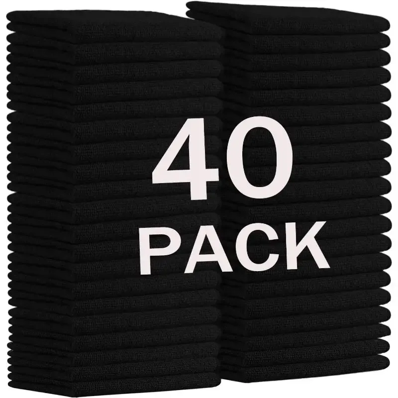 

10/40 шт. ткань для чистки из микрофибры, впитывающее полотенце для мытья автомобиля, работы по дому, чистка кухни, тряпки для чистки, бытовые чистые инструменты