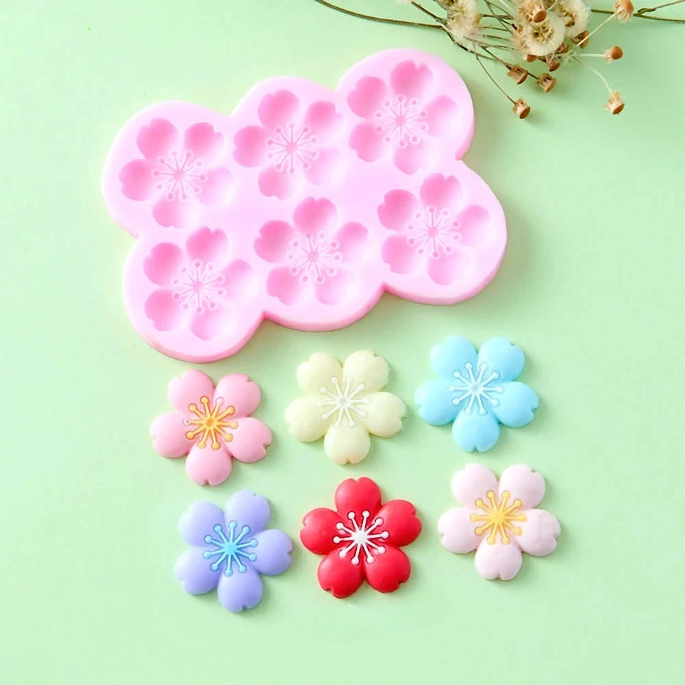 

VERIDIAN 3d Petal Flowers Silicone Molds Tree Plum Blossom Cherry Fondant Chocolate Mould Cake Decoration Accessories