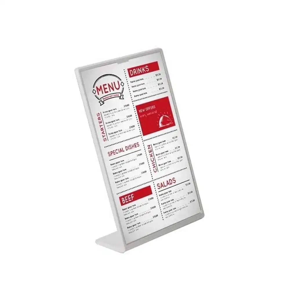 

1 шт. 210*148 мм A5 выставочный зажим L держатель для бумаги с именем плаката подставка цена разговор знак этикетка рамка