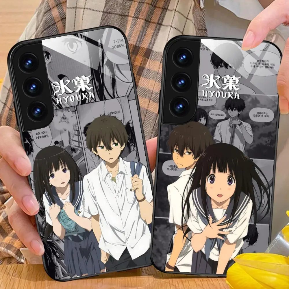 Hyouka Chitanda Oreki Mobile Phone Case for Samsung Galaxy A56 55 54 53 52 51 36 35 34 23 16 15 5G Glass Colorful Cover Cover