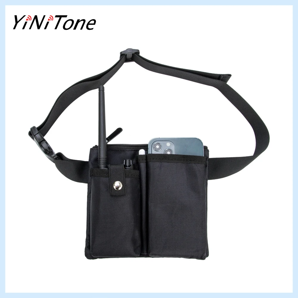 

Multifunctional Waist Apron Bag with Walkie Talkie Pocket for Baofeng UV-5R UV-S9 BF-888S - For Cafes, Hotels, Bars