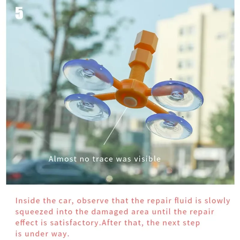 Kit di strumenti per la riparazione del parabrezza dell'auto fai-da-te Vetro automatico Nano Fluido per la riparazione del parabrezza Scratch Crack Ripristino dello schermo della finestra Resina + lama + striscia