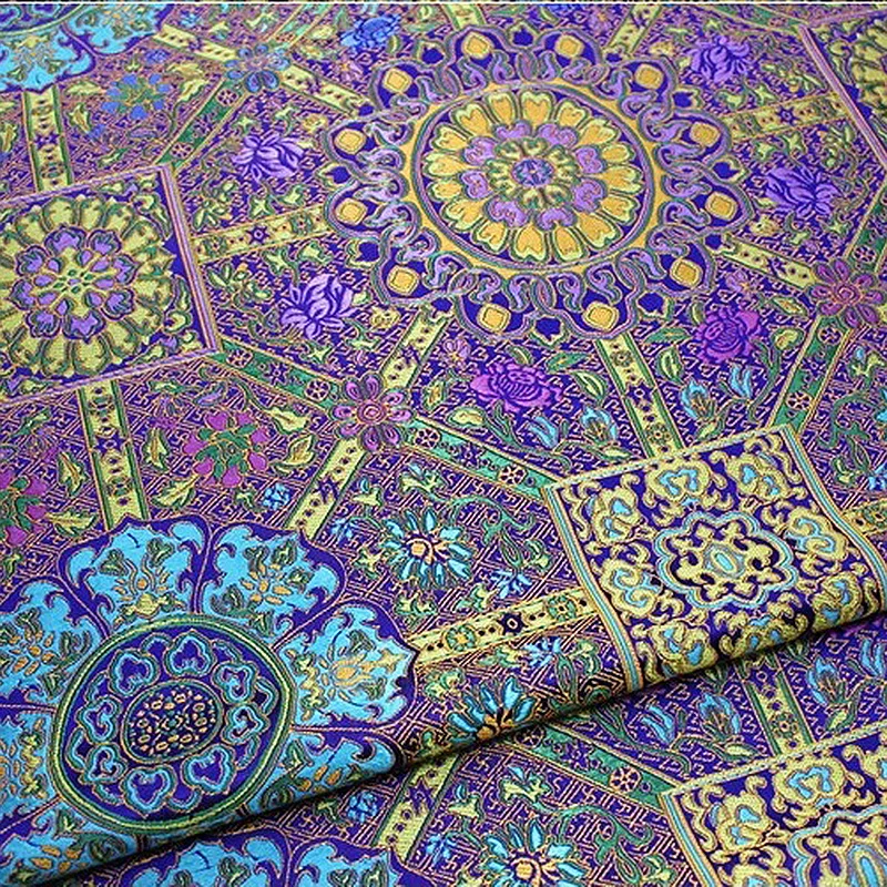 100x70cm Jacquard Brokat Stoff Damast chinesischen Stil Cheong sam mongolische Robe tibetische Robe buddhistische Kostüme DIY hand gefertigt