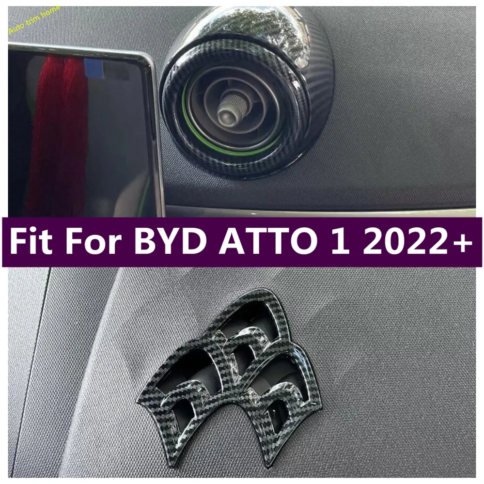 Auto Accessories Air Conditioning AC Vent Deocr Frame Cover Trim Dashboard Air Outlet Protector For BYD ATTO 1 2022 2023 2024