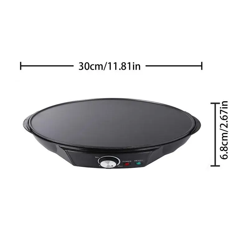 Pancakes Maker Machine Non Stick Crepe Pan Electric Single-side Pan Heating Hot Plate For Frying And Baking Roti Tortilla