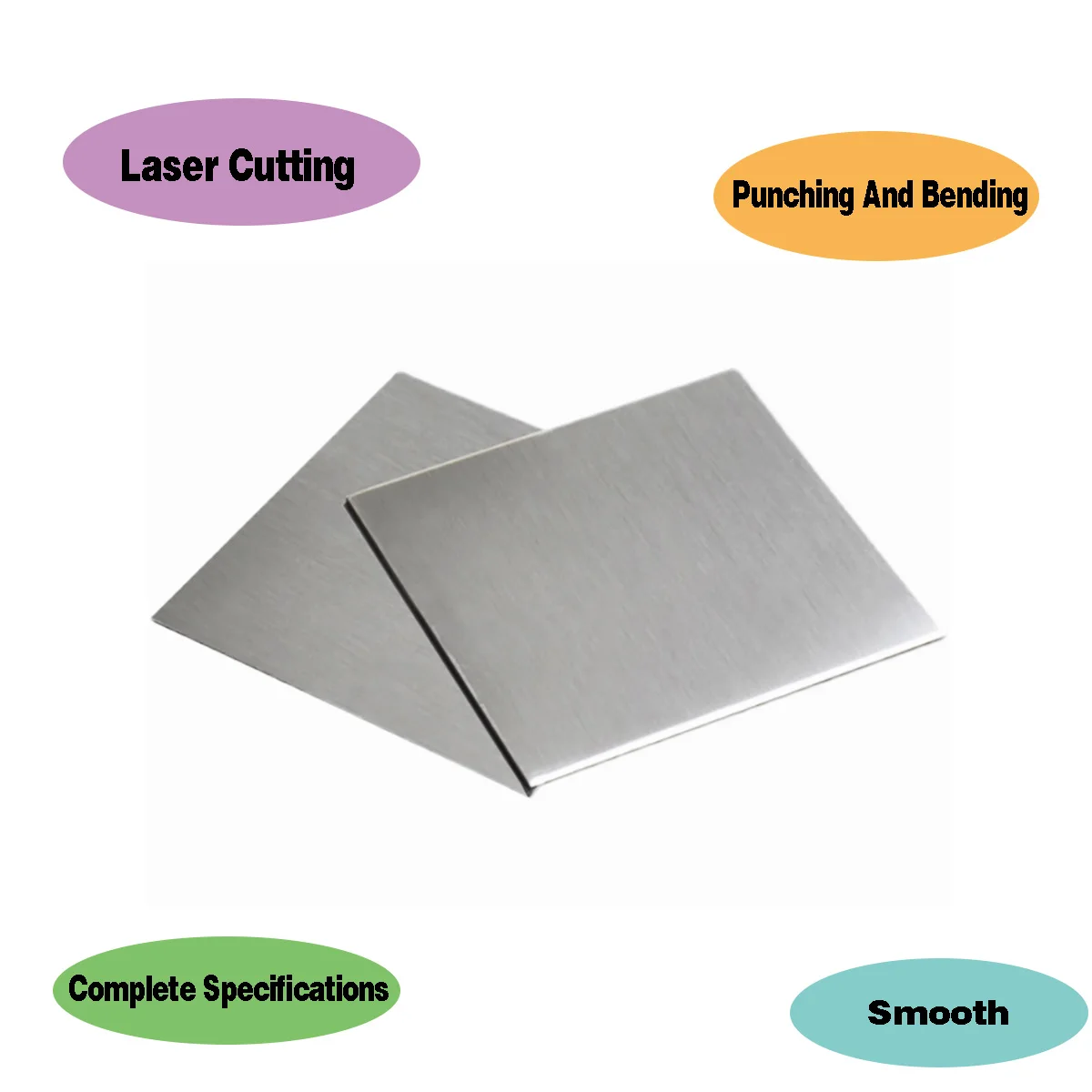 304 Stainless Steel Sheet Plate /Single Sided Brushed Metal Polished Plate Metalworking Materials Thick 0.3/0.5/0.8/1/1.5/2/3mm