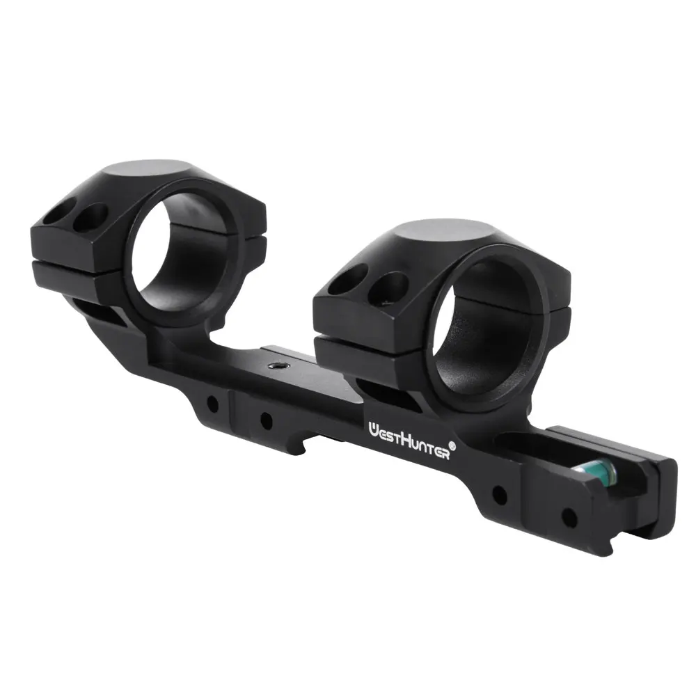 WestHunter Optics One Piece 11mm Dovetail Scope Mount 1 inch 25.4mm 30mm Double Rings Hunting Accessories With Bubble Level