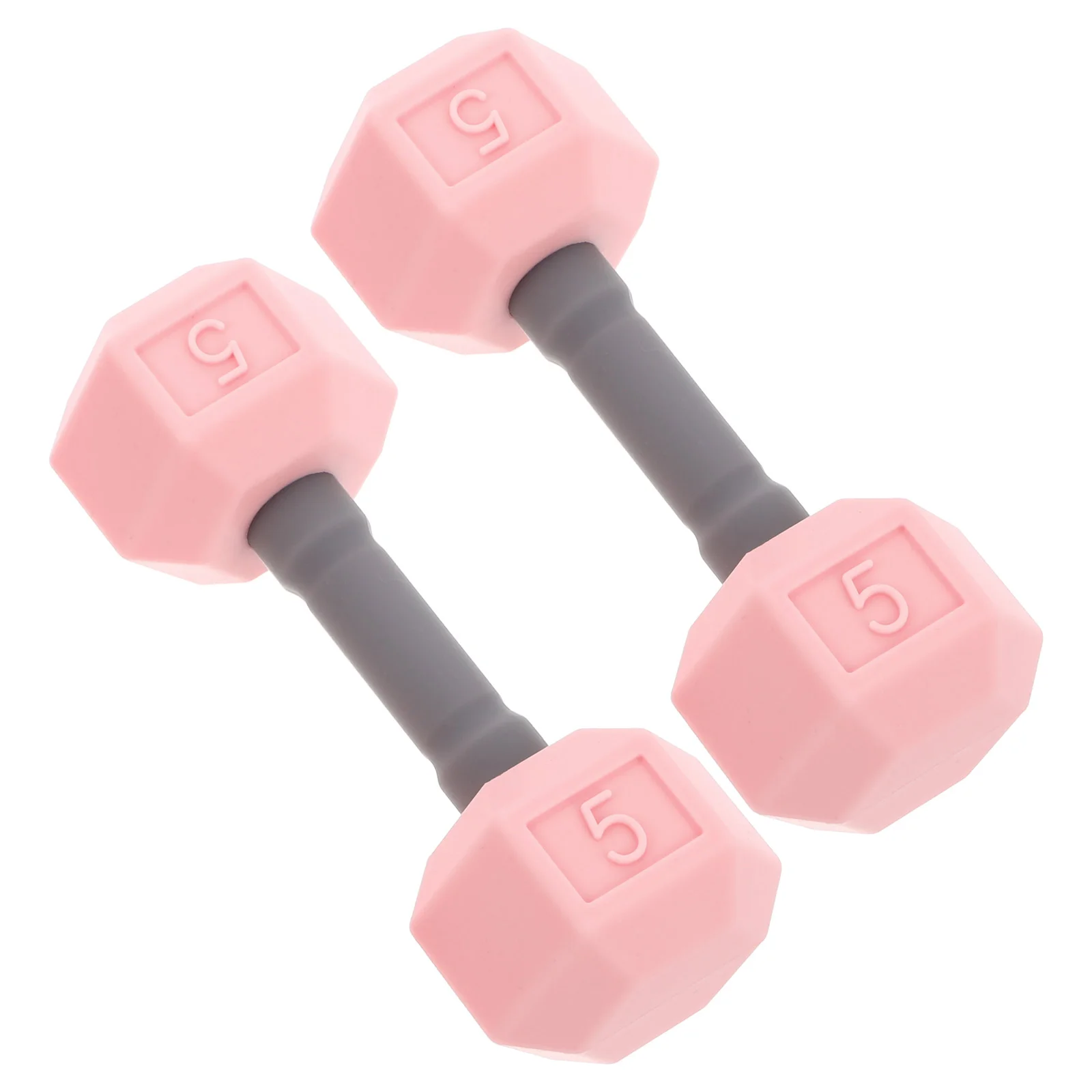 

2 Pcs Mini Dumbbells Kids Pilates Weights Toy for Toddlers Pink Workout Silicone Child Miss