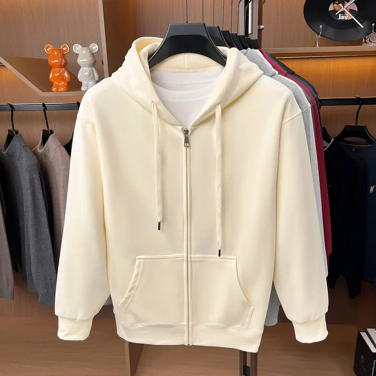 Herren-Kapuzenjacke mit Reißverschluss – Premium-Baumwollmischung, Weich & Langlebig, Unisex Übergrößen-Hoodie für Outdoor und Wandern – Detail 37