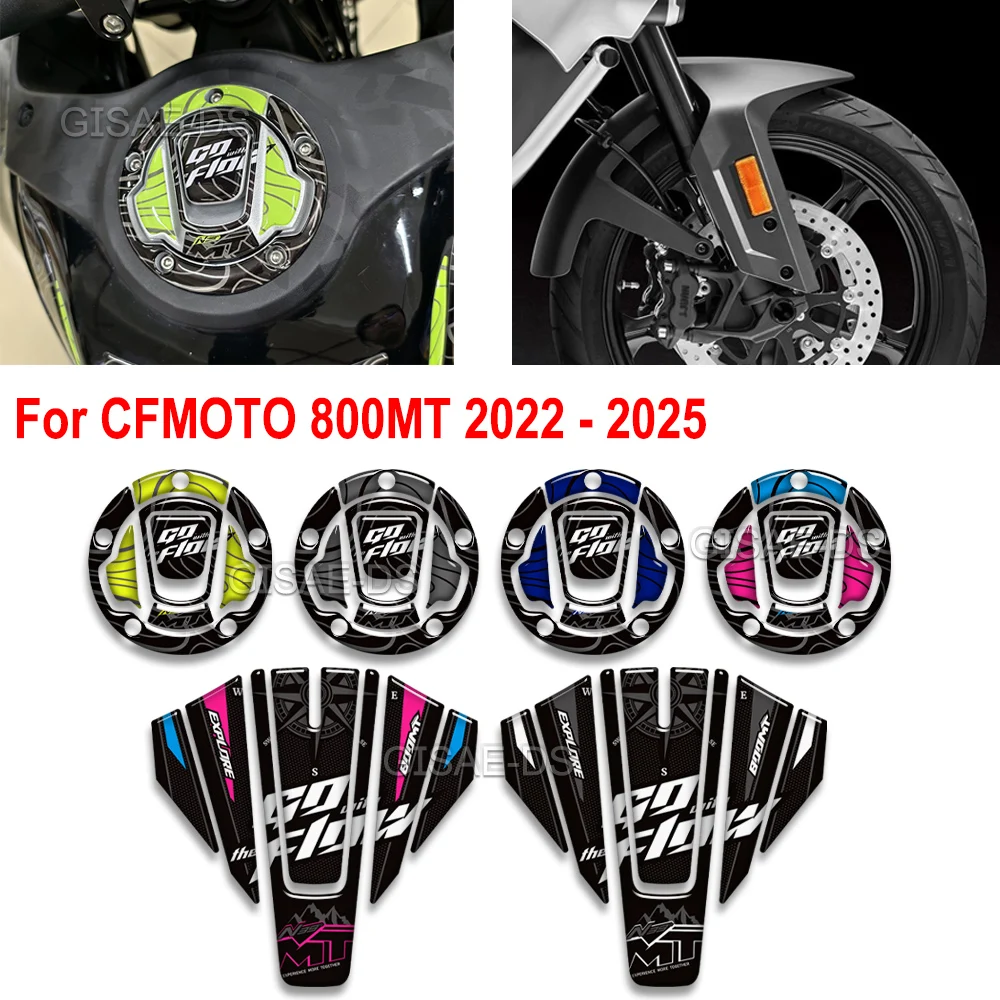 

For CFMOTO 800MT 800 MT Explore Touring Adventure 3D Motorcycle Fuel Tank Pad Oil Cap Cover Sticker Protector Decal 2022 - 2025