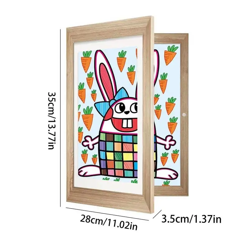 Artwork Display Storage Frame Children Artwork Picture Frame Front Opening Artwork Storage Drawing Picture Frame For Photos