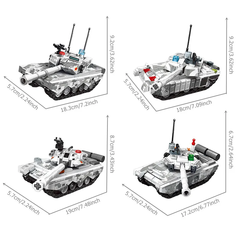 SEMBO-décennie s de Construction à Assembler, Série Militaire Principale, Génique, LED Précieux, Modèle de Chariot MOC, Briques, Ornements, Jouets de Voiture, Cadeau d'Anniversaire DIY