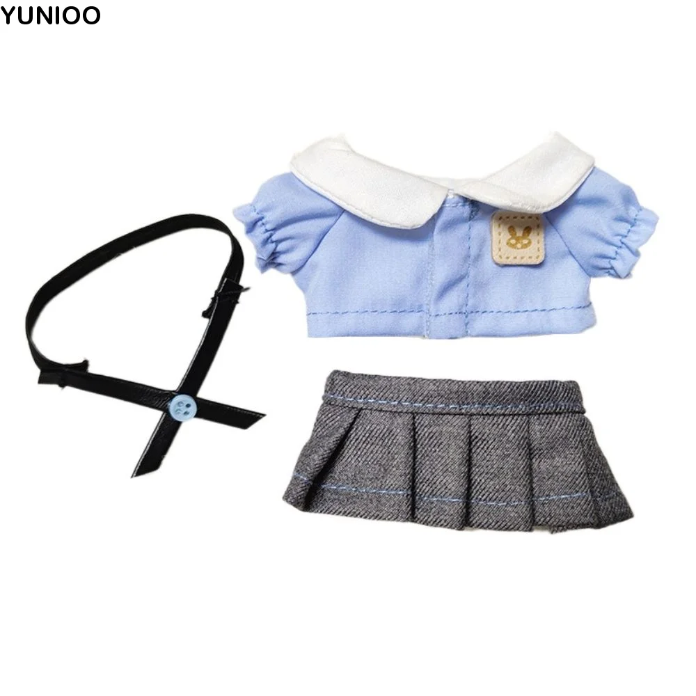 

Kindergarten Uniform 10CM Doll Clothes Dress Up Plush Doll Doll School Uniform Handmade Mini Clothes Cotton Doll Outfit