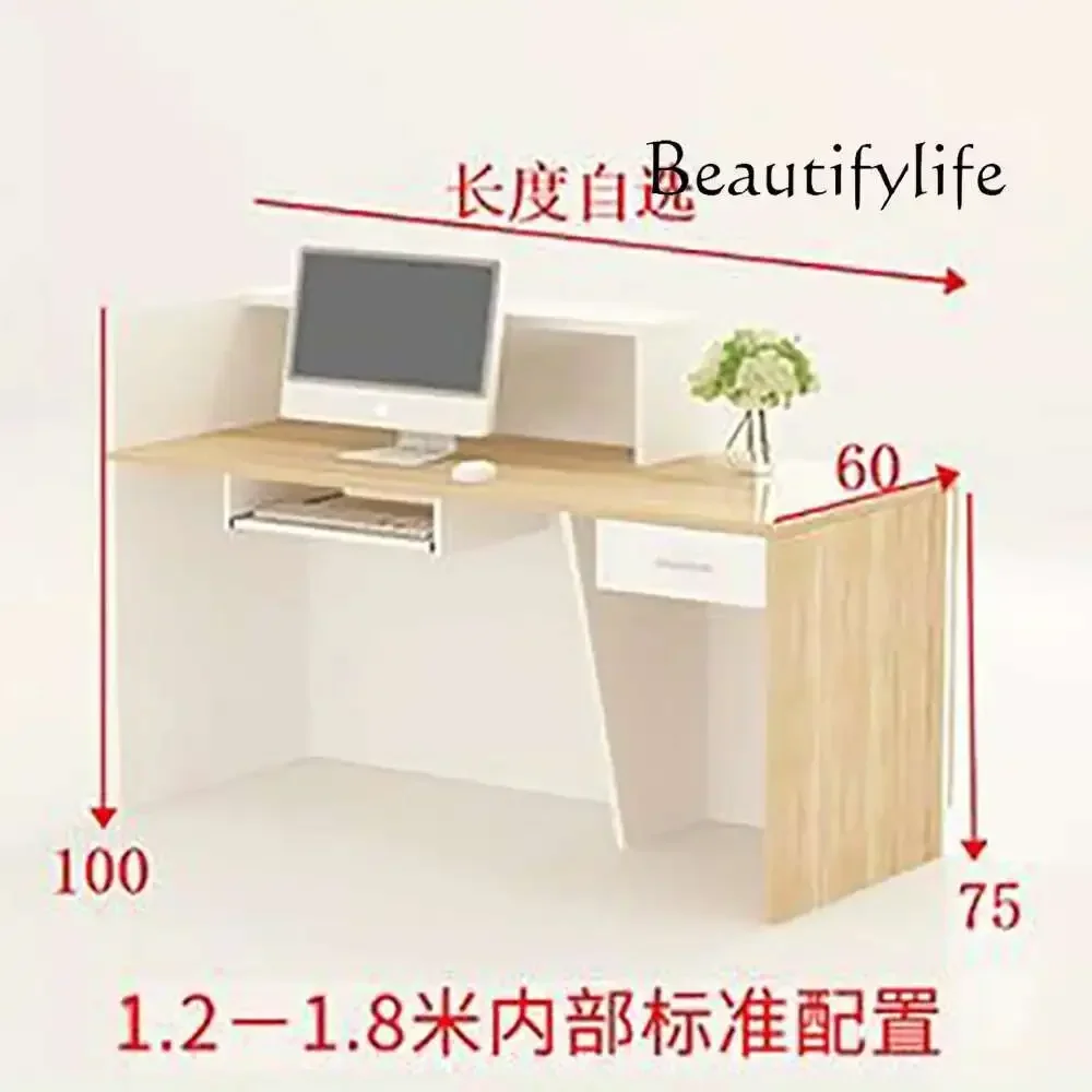 

O Luxury Nordic Bar Counter Cabinet Modern Simple Aesthetic Glamour Reception Desks Elegant Fashion Mostrador Commercial Furnitu