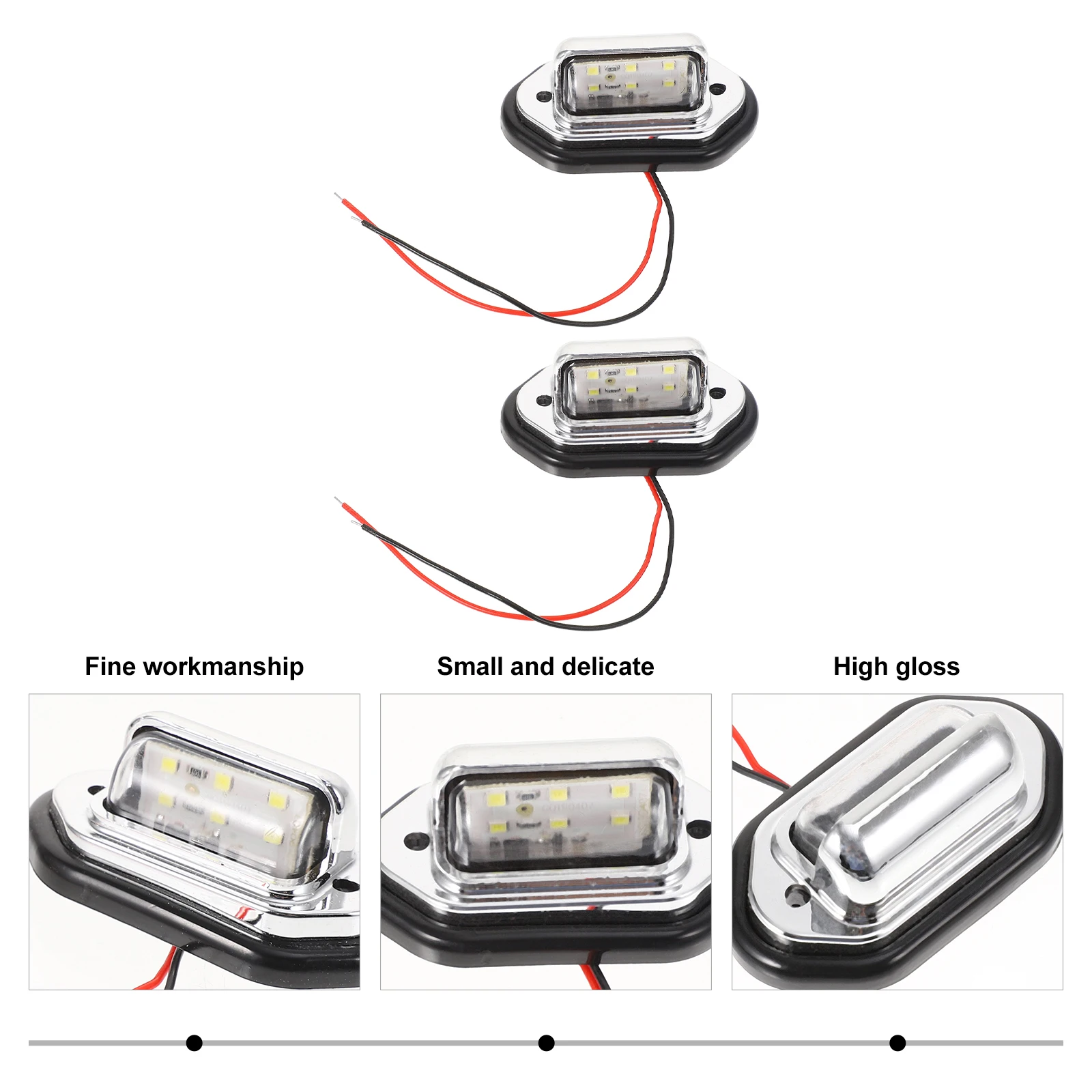 

2Pcs LED Marine Tail Navigation Lights for Boat Yacht Stern Black Vertical Fishing Waterproof Durable Signal Lighting Boat