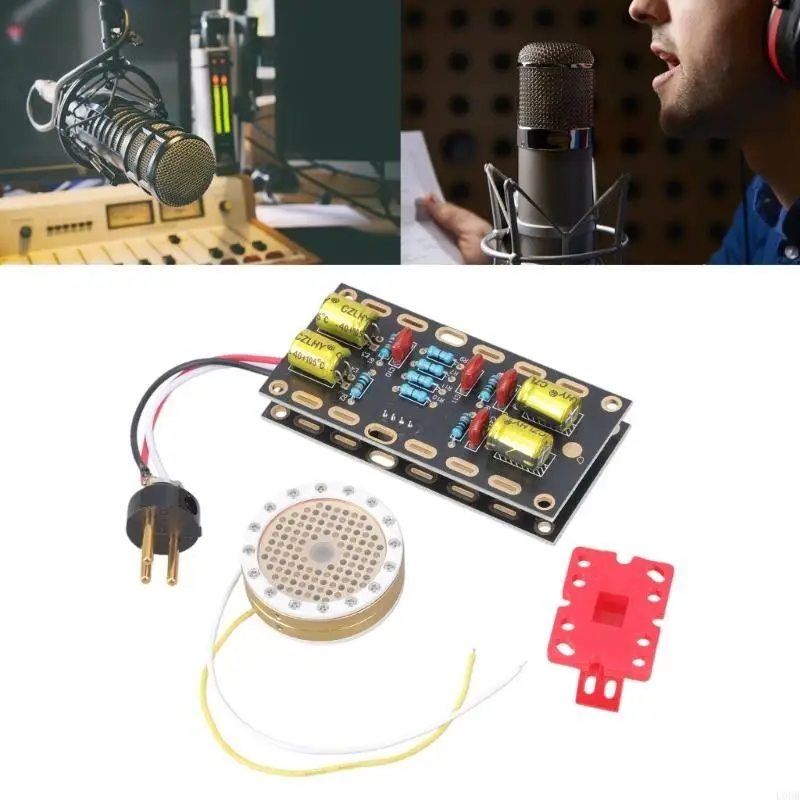 2 قطعة/المجموعة كبيرة الحجاب الحاجز Mic خرطوشة النوى 34 مللي متر ميكروفون النوى مكثف Mic لاقط الصوت رئيس مع لوحة دوائر كهربائية