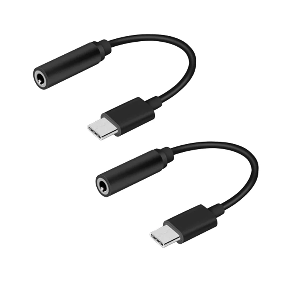 

USB-C Male to 35 Audio Female Jack 35mm Adapter Type-C Earphone Cable AUX Headphone