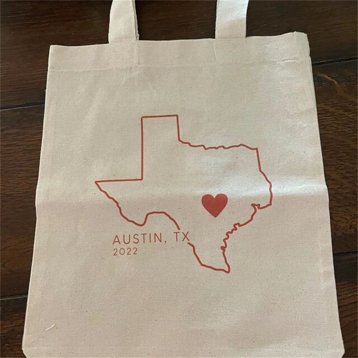 Welcome Y'all Tote - Texas Wedding Welcome Bags - State Outline Tote - Wedding Guest Tote - Bridesmaid Gift - Favor Bag - Locati