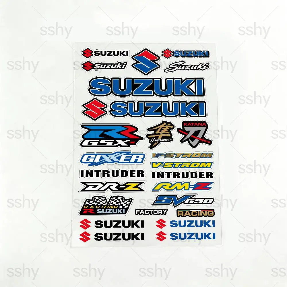 Pegatinas reflectantes para motocicletas SUZUKI, advertencia de seguridad 3M para la noche en la oscuridad, para cascos de scooter